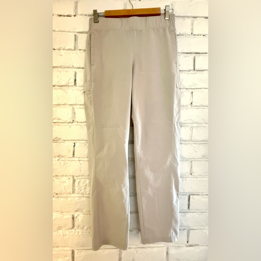 Beige Straight Leg Pants